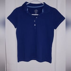 Izod petite small royal blue polo short sleeve